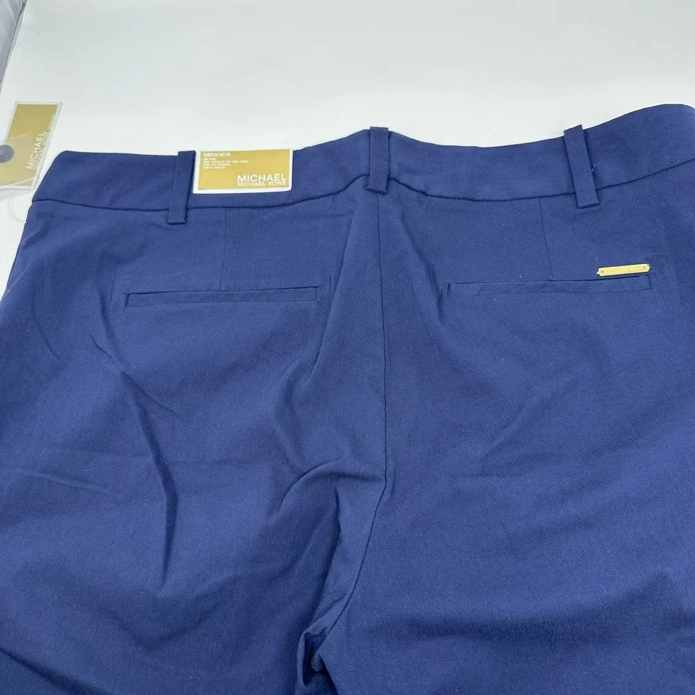 Michael Kors Pants Women 18W Blue True Navy Core of Kors Stretch Slacks